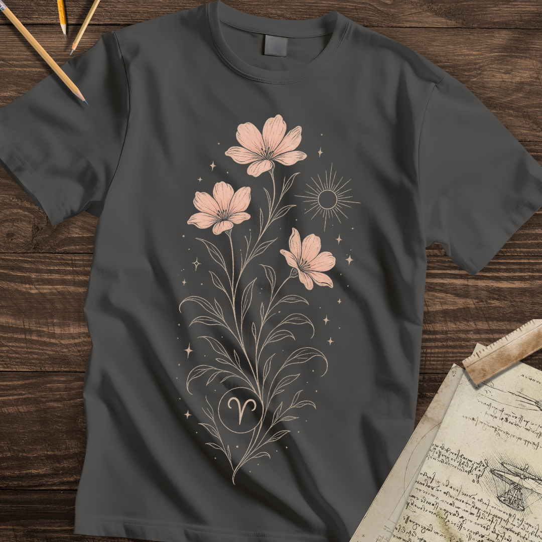 Floral Aries Spirit Tee