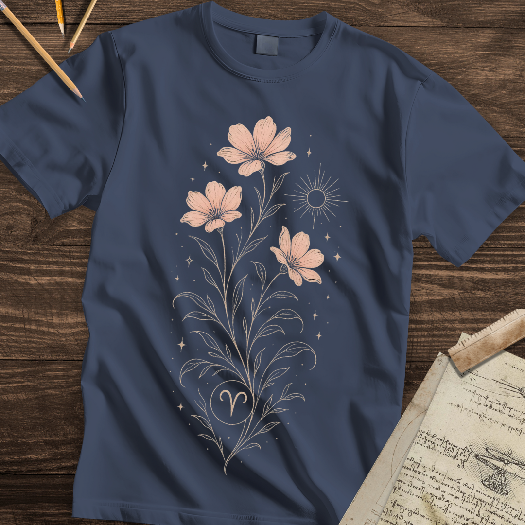 Floral Aries Spirit Tee