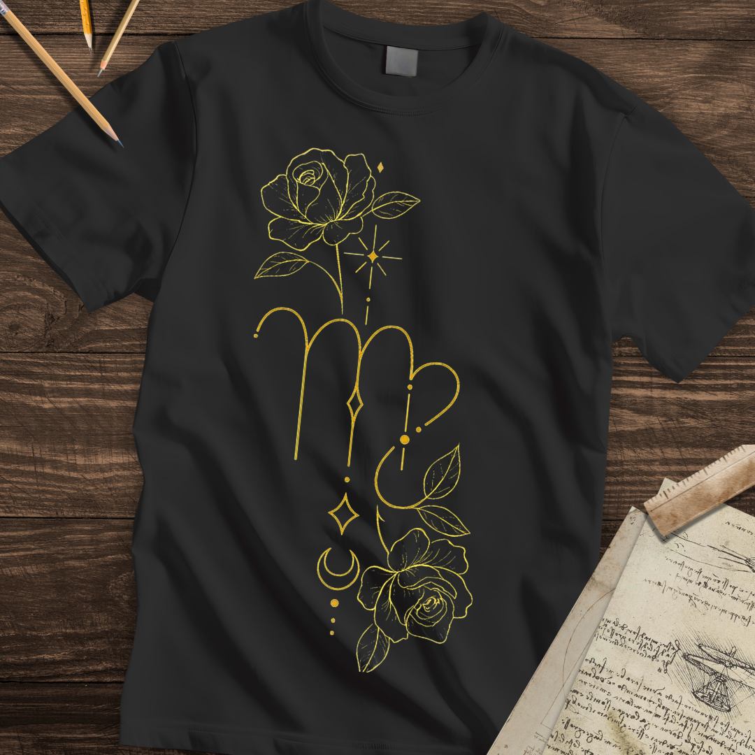 Golden Virgo Bloom Tee