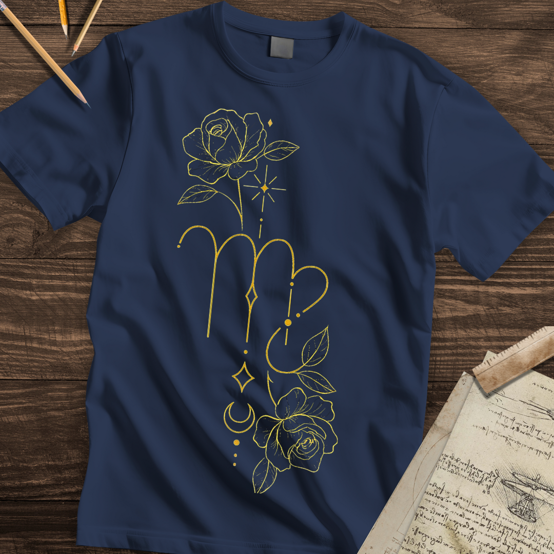 Golden Virgo Bloom Tee