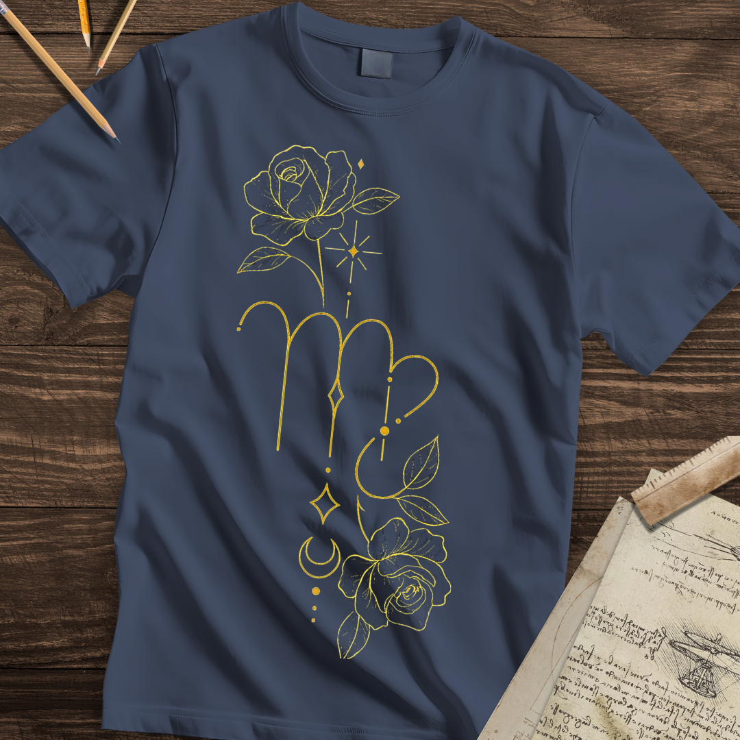Golden Virgo Bloom Tee