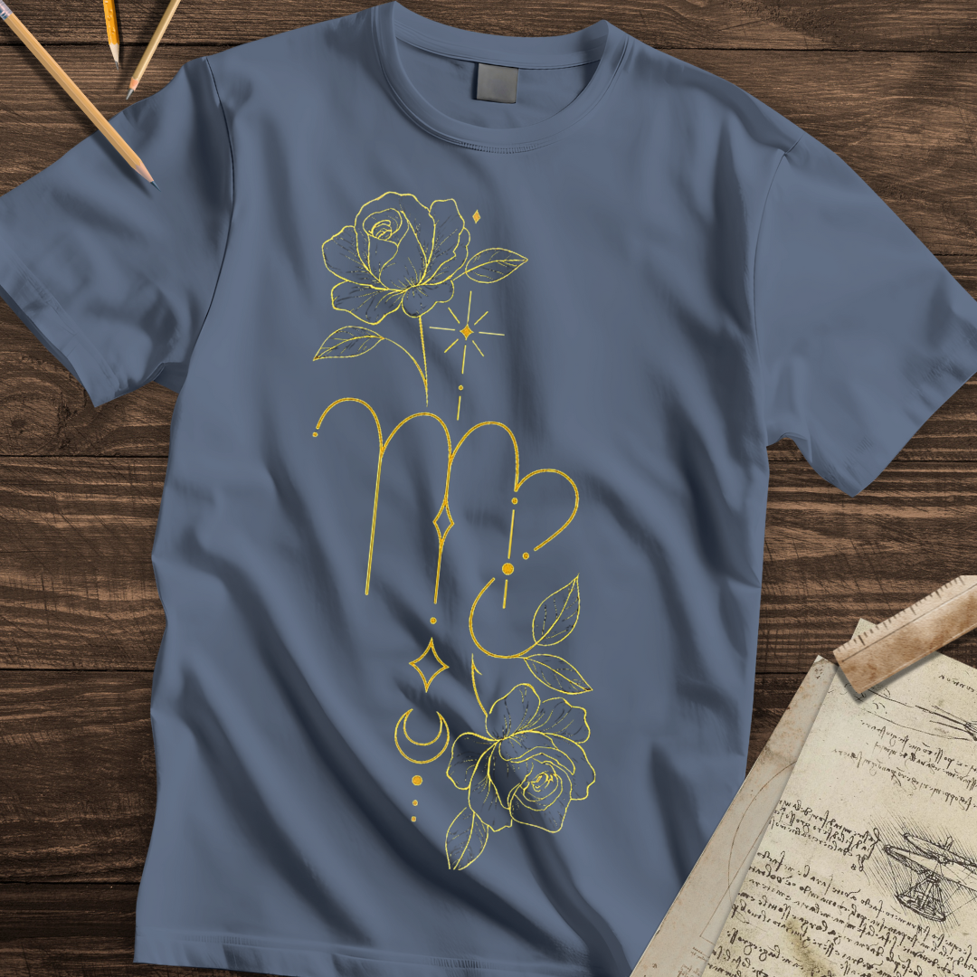 Golden Virgo Bloom Tee