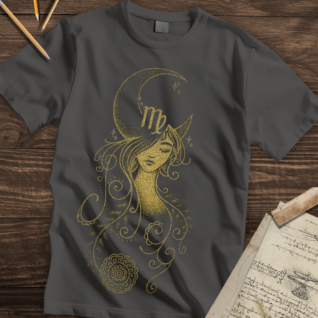 Golden Virgo Moon Maiden Tee
