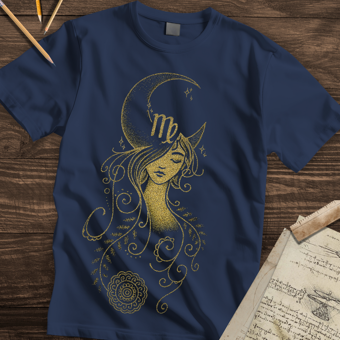 Golden Virgo Moon Maiden Tee