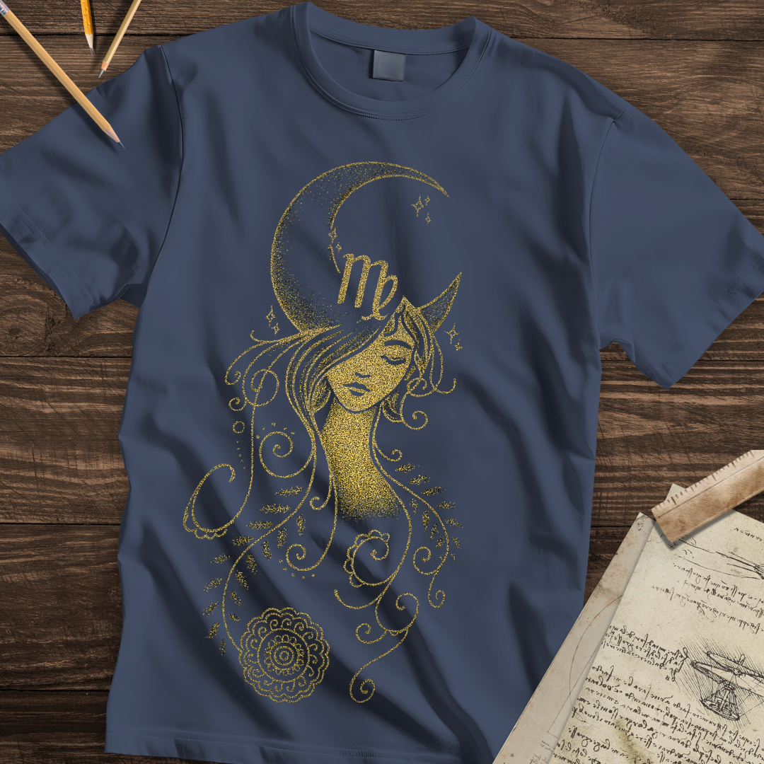 Golden Virgo Moon Maiden Tee