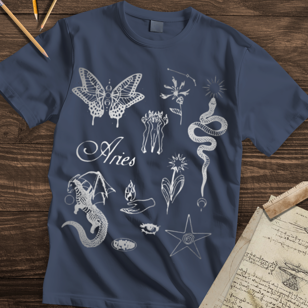 Silvered Aries Tee