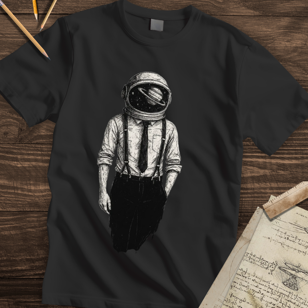 Space Suit and Tie T-shirt