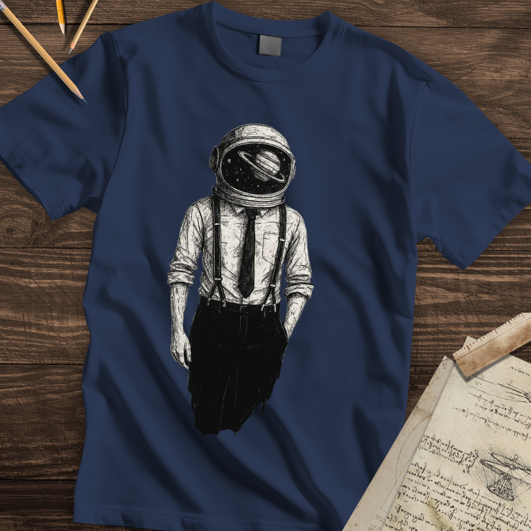 Space Suit and Tie T-shirt