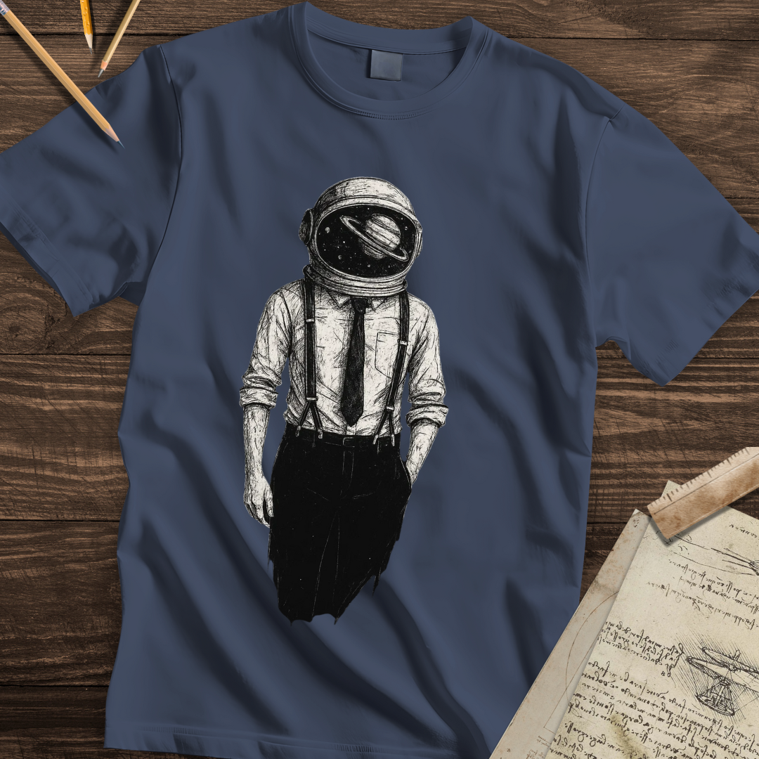 Space Suit and Tie T-shirt