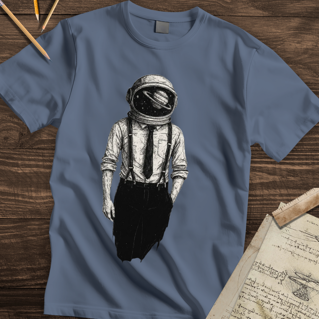 Space Suit and Tie T-shirt