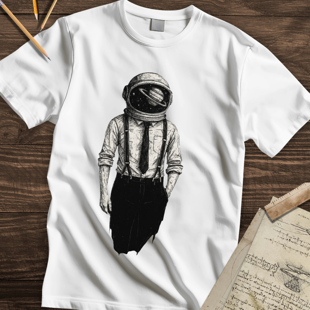 Space Suit and Tie T-shirt