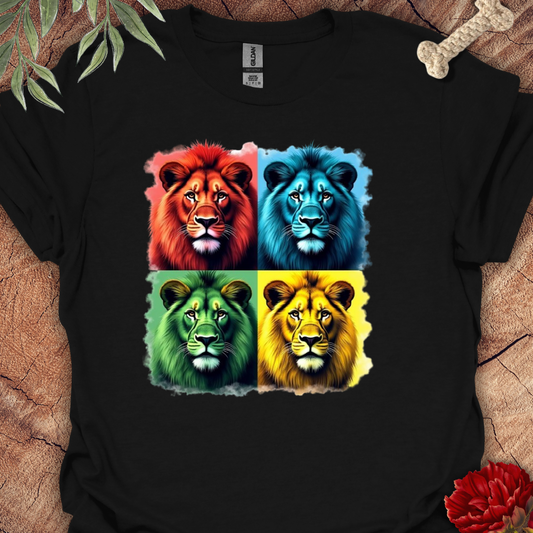 4-Colors Lion Tee