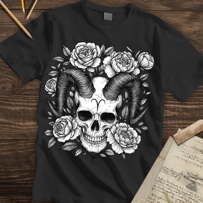 Aries Bloom Skull Tee
