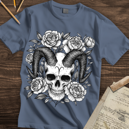 Aries Bloom Skull Tee