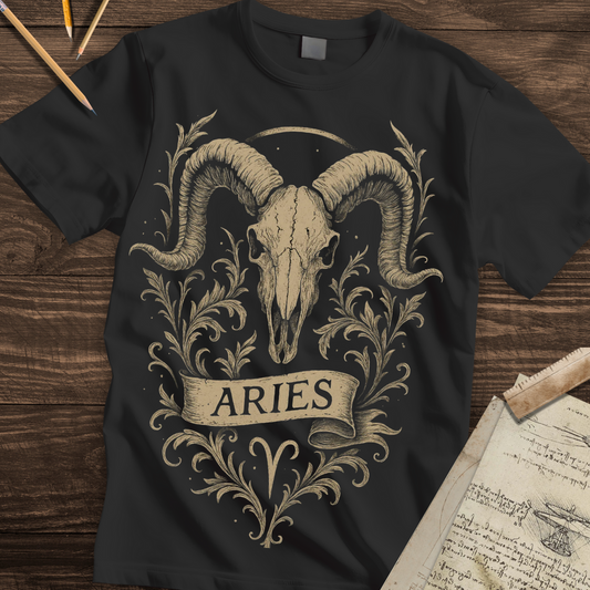 Aries Ram Skull Emblem Tee