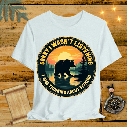 Bear Thinking about Fishing T-Shirt