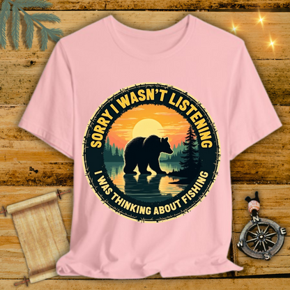 Bear Thinking about Fishing T-Shirt