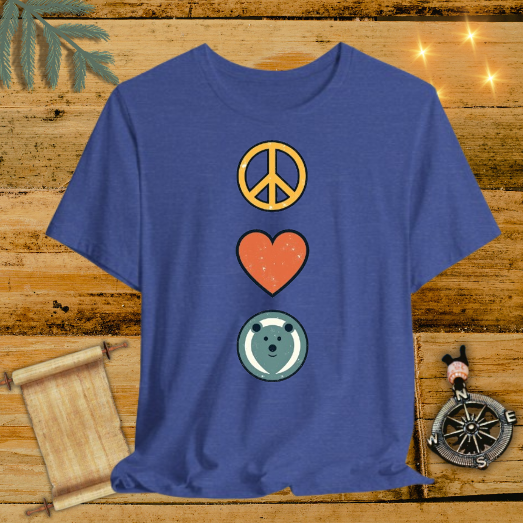 Peace, Love, Bear T-Shirt