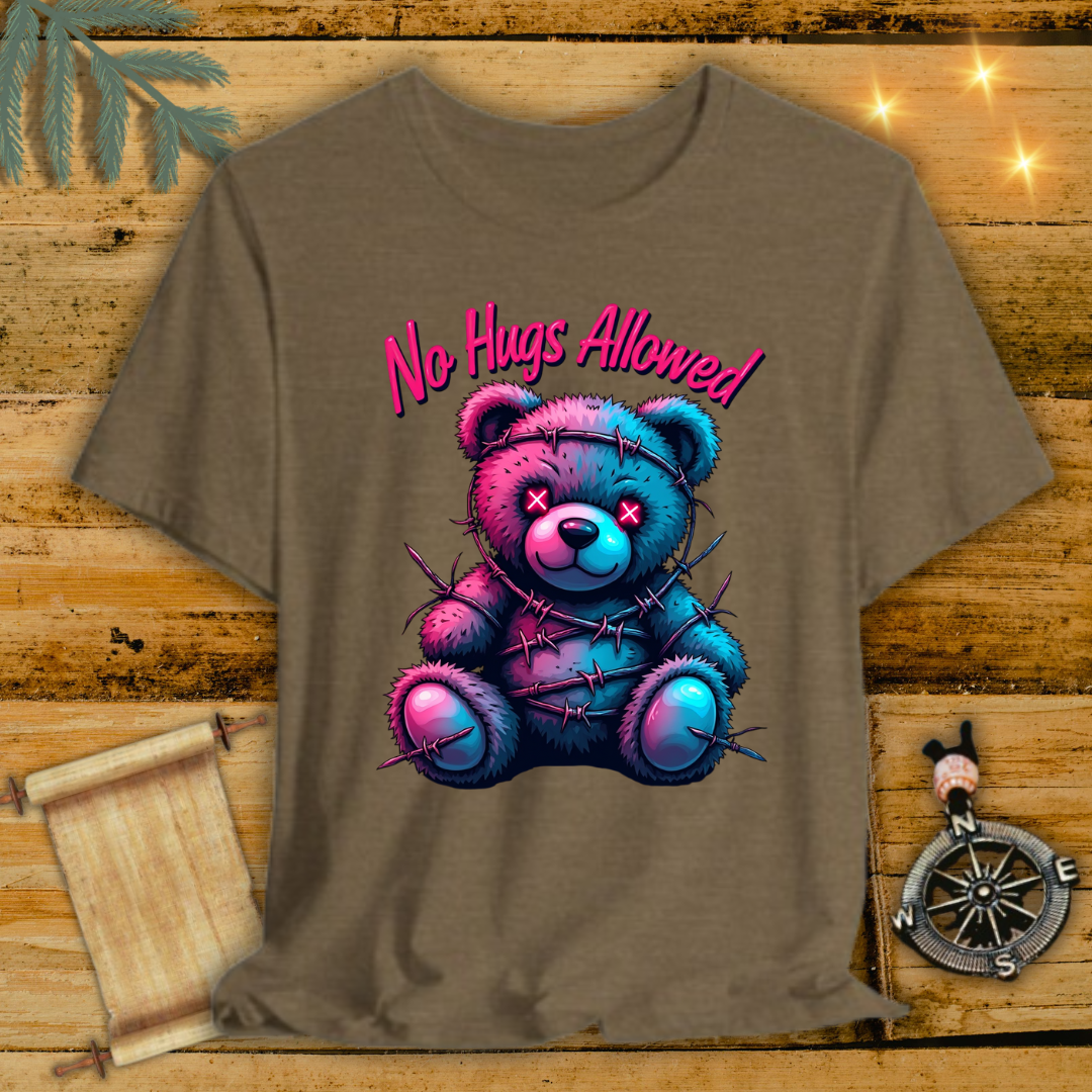 No Hugs Allowed Bear T-Shirt