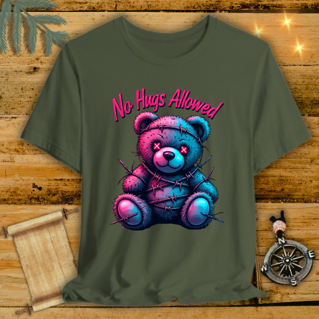 No Hugs Allowed Bear T-Shirt