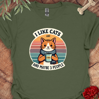 Cats and Coffee Tee