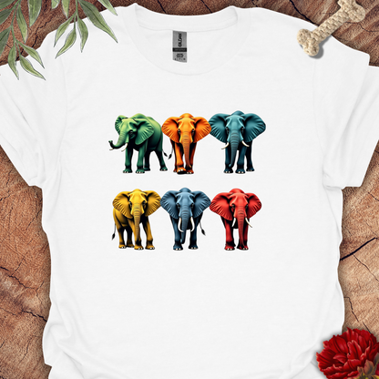 Colorful Elephants Tee