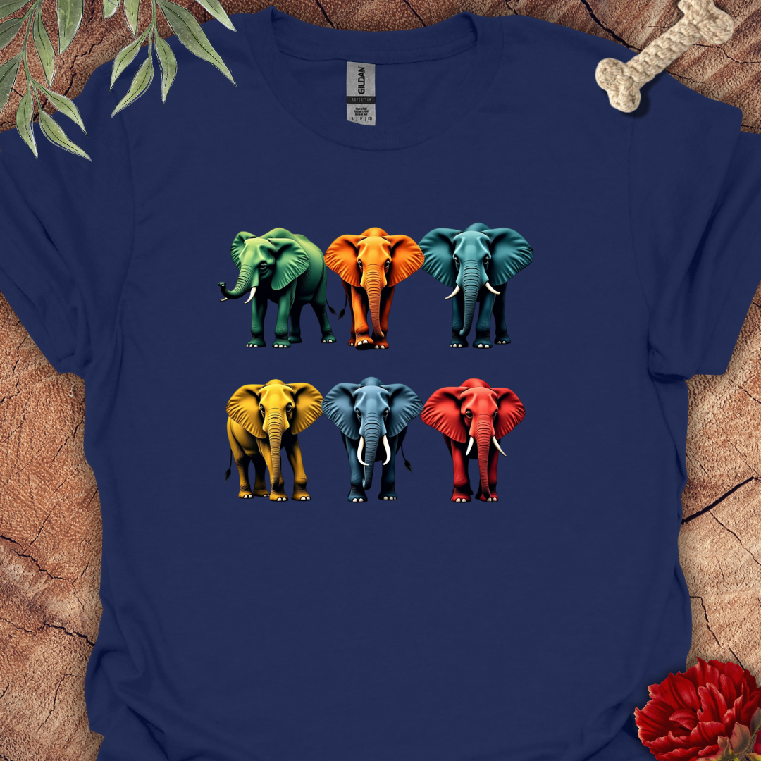 Colorful Elephants Tee