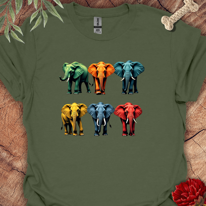 Colorful Elephants Tee