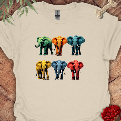 Colorful Elephants Tee