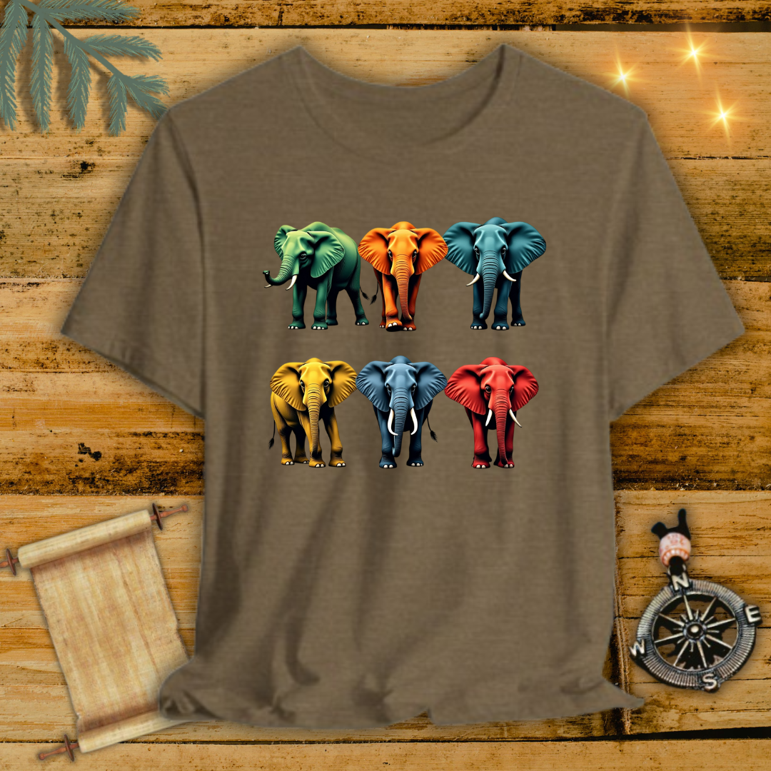 Colorful Elephants T-Shirt