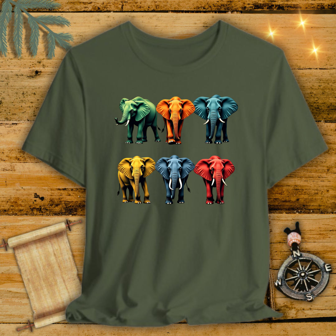 Colorful Elephants T-Shirt