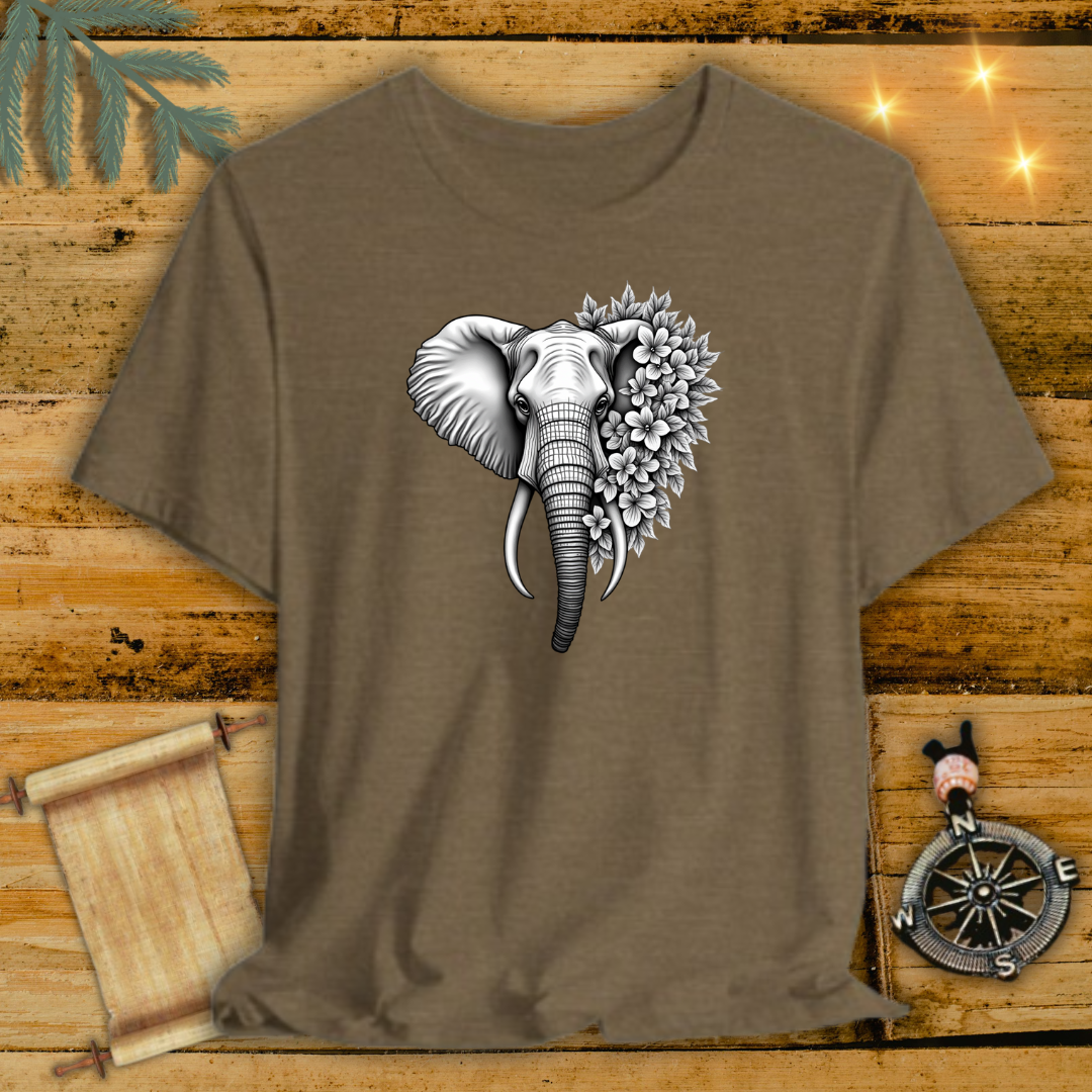 Floral Elephant T-Shirt