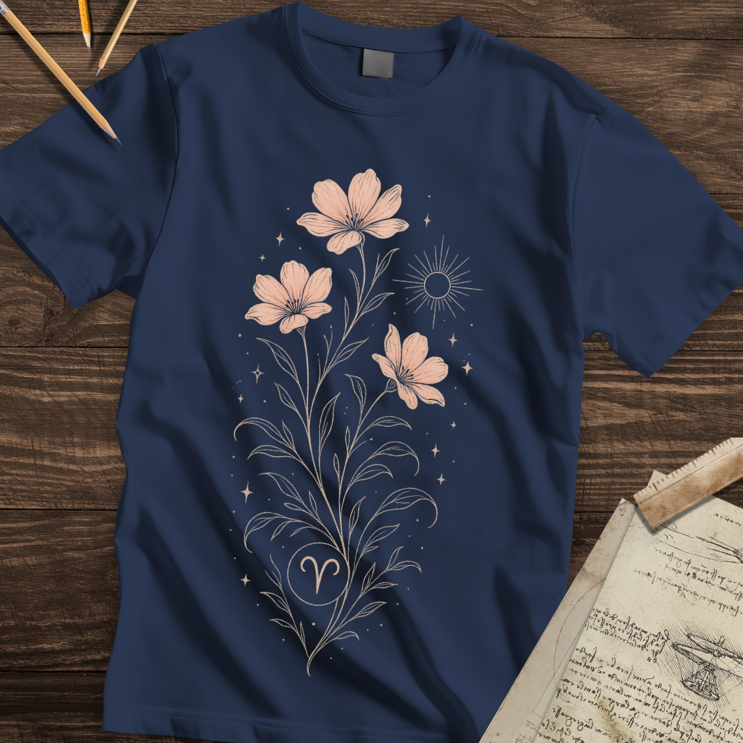 Floral Aries Spirit Tee