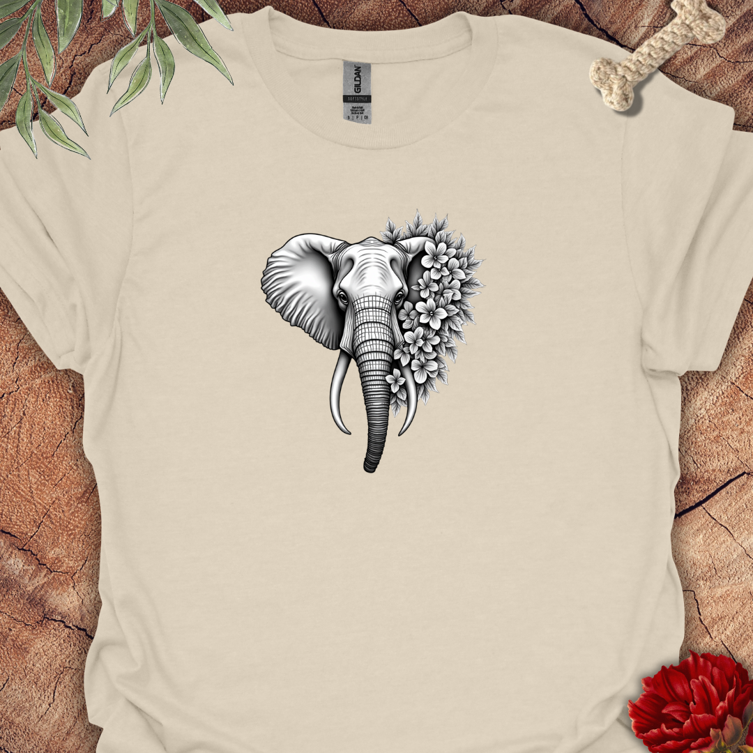 Floral Elephant Tee