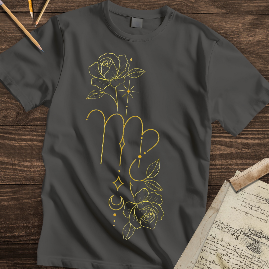 Golden Virgo Bloom Tee