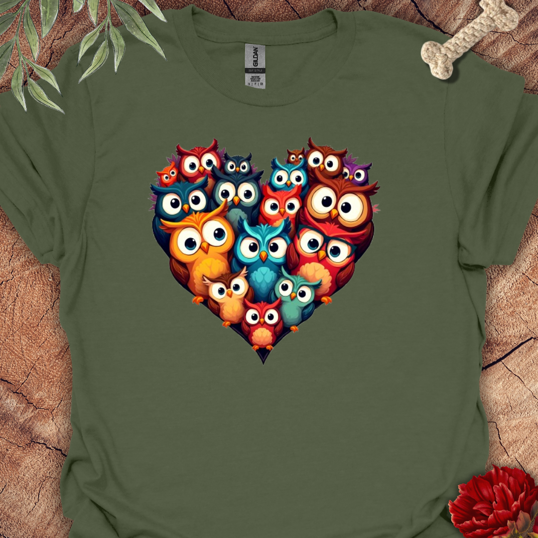 Heart Shaped Owl Tee