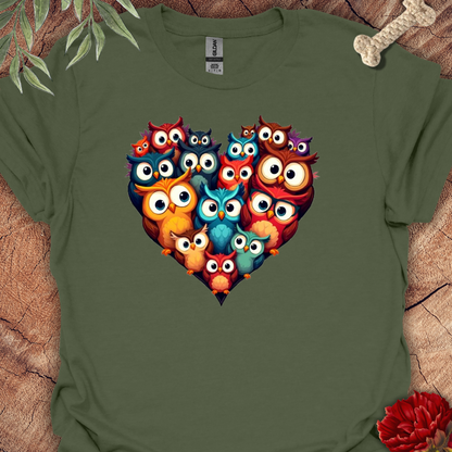 Heart Shaped Owl Tee