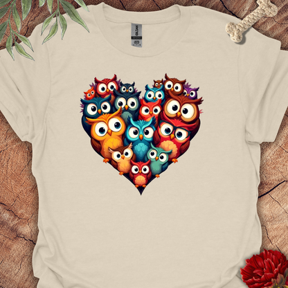 Heart Shaped Owl Tee