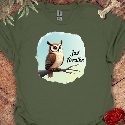 Just Breathe Owl Tee