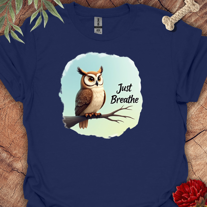 Just Breathe Owl Tee