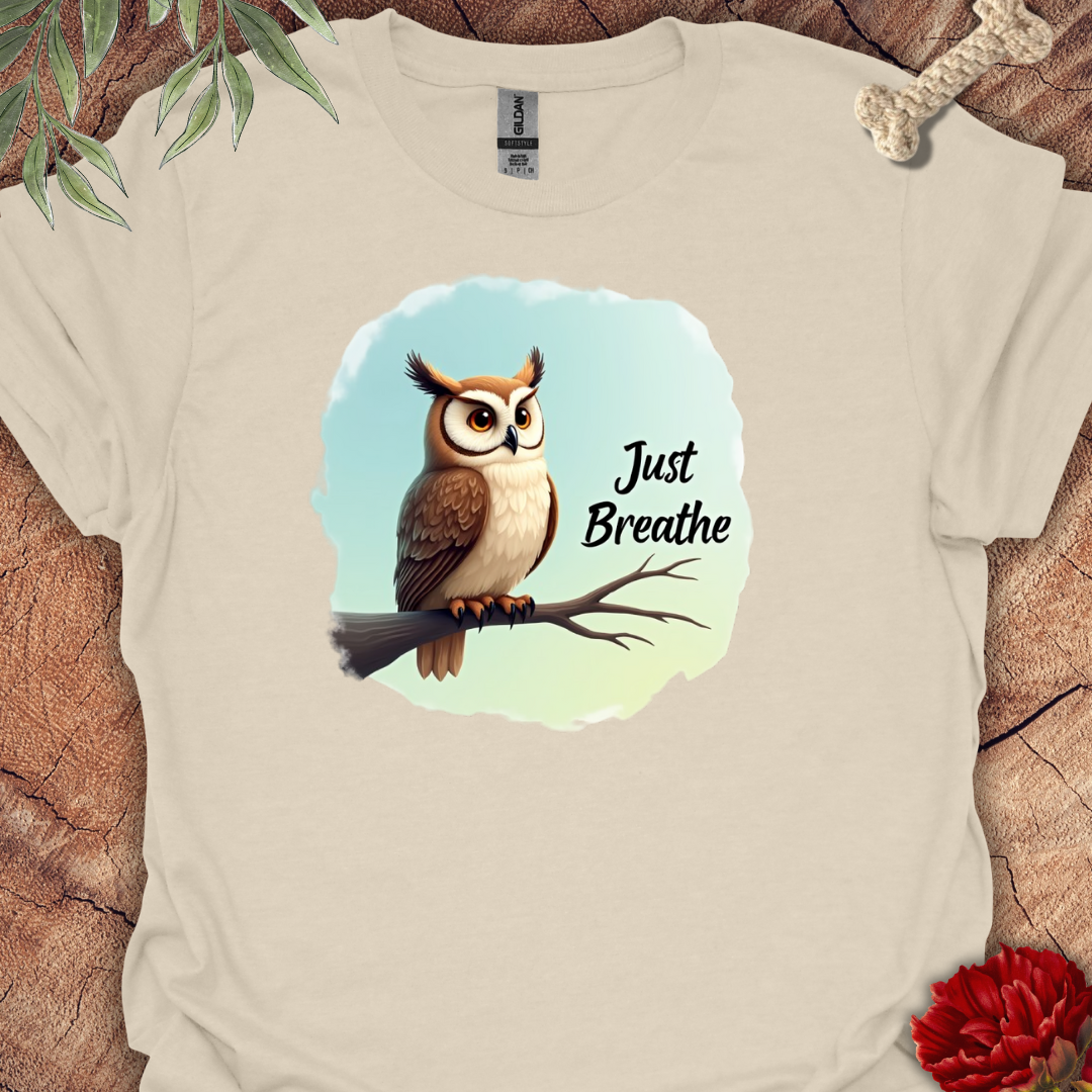 Just Breathe Owl Tee