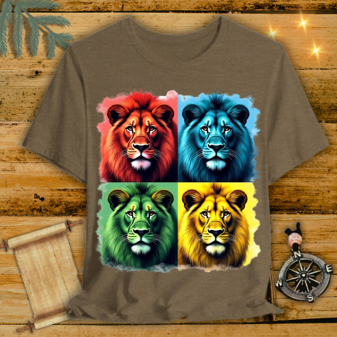 4-Colors Lion T-Shirt