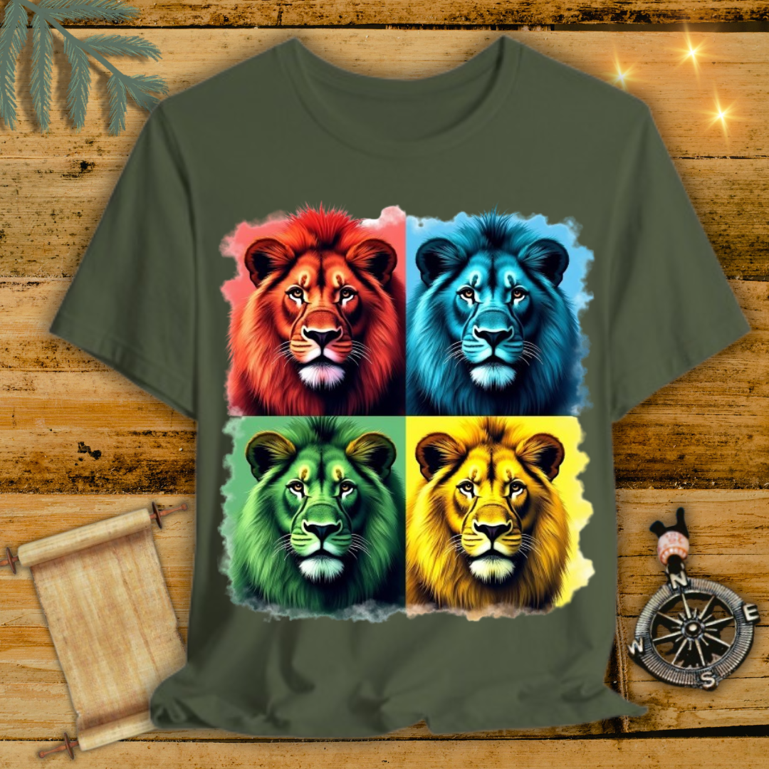 4-Colors Lion T-Shirt