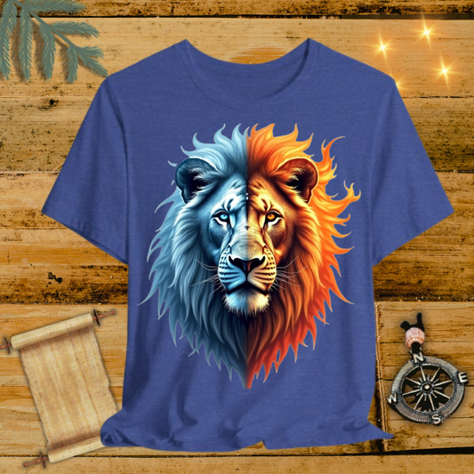 Fire/Ice Duality Lion T-Shirt