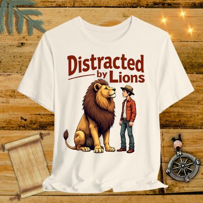 Distracted by Lion T-Shirt