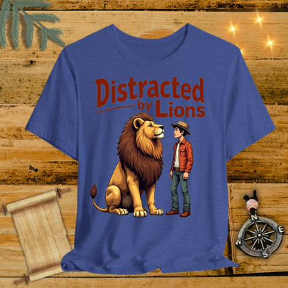 Distracted by Lion T-Shirt