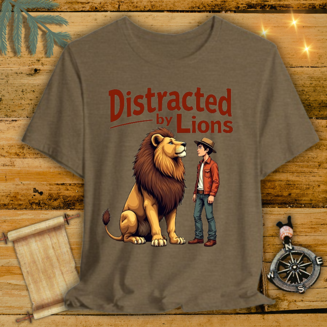 Distracted by Lion T-Shirt