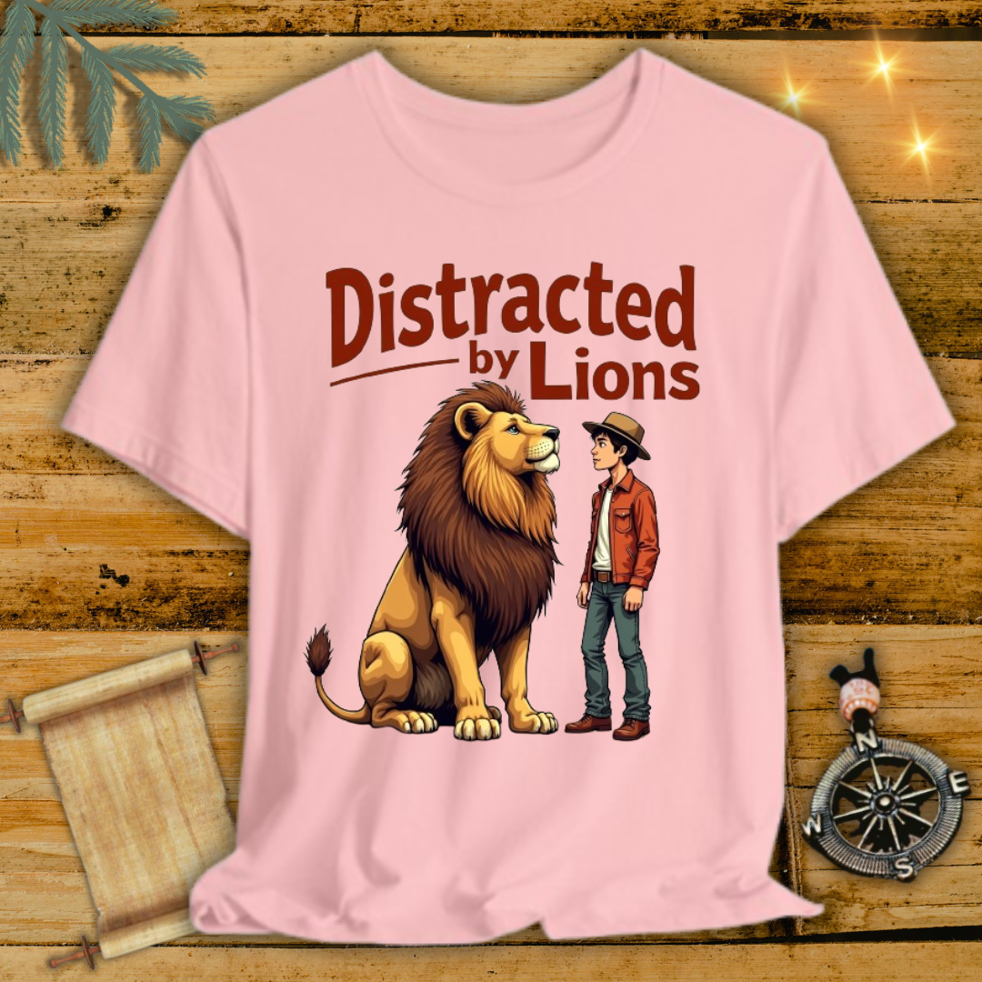 Distracted by Lion T-Shirt