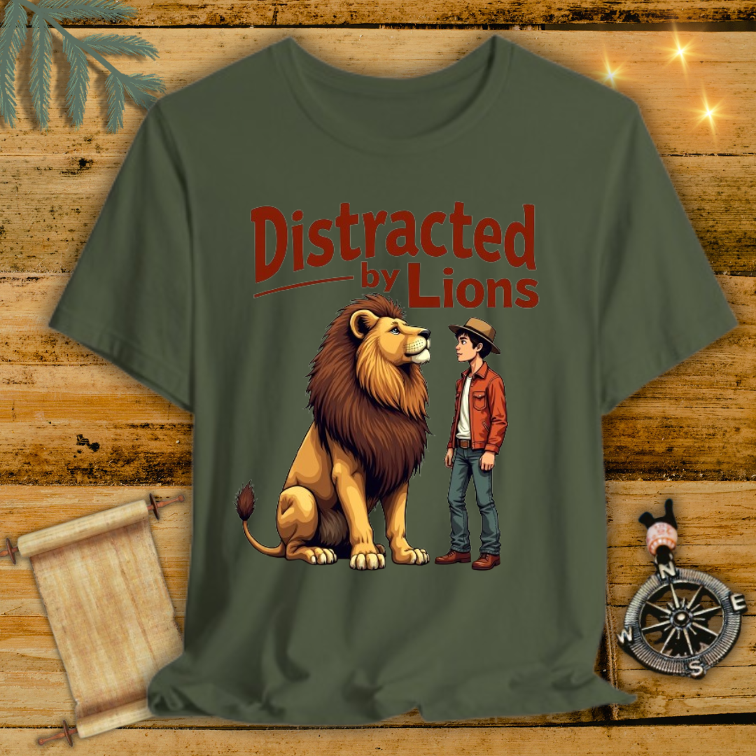 Distracted by Lion T-Shirt