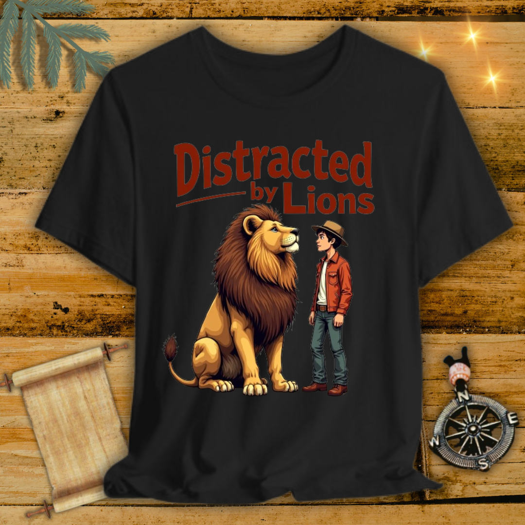 Distracted by Lion T-Shirt